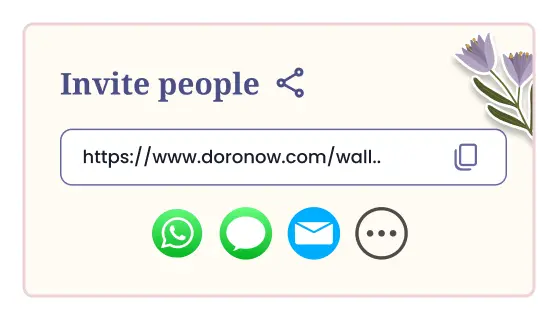 Invite people to the wall