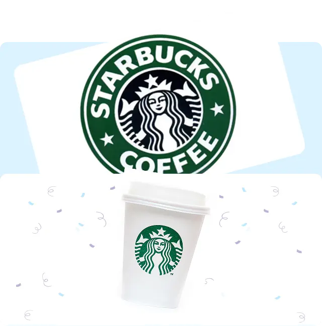 A Starbucks gift card