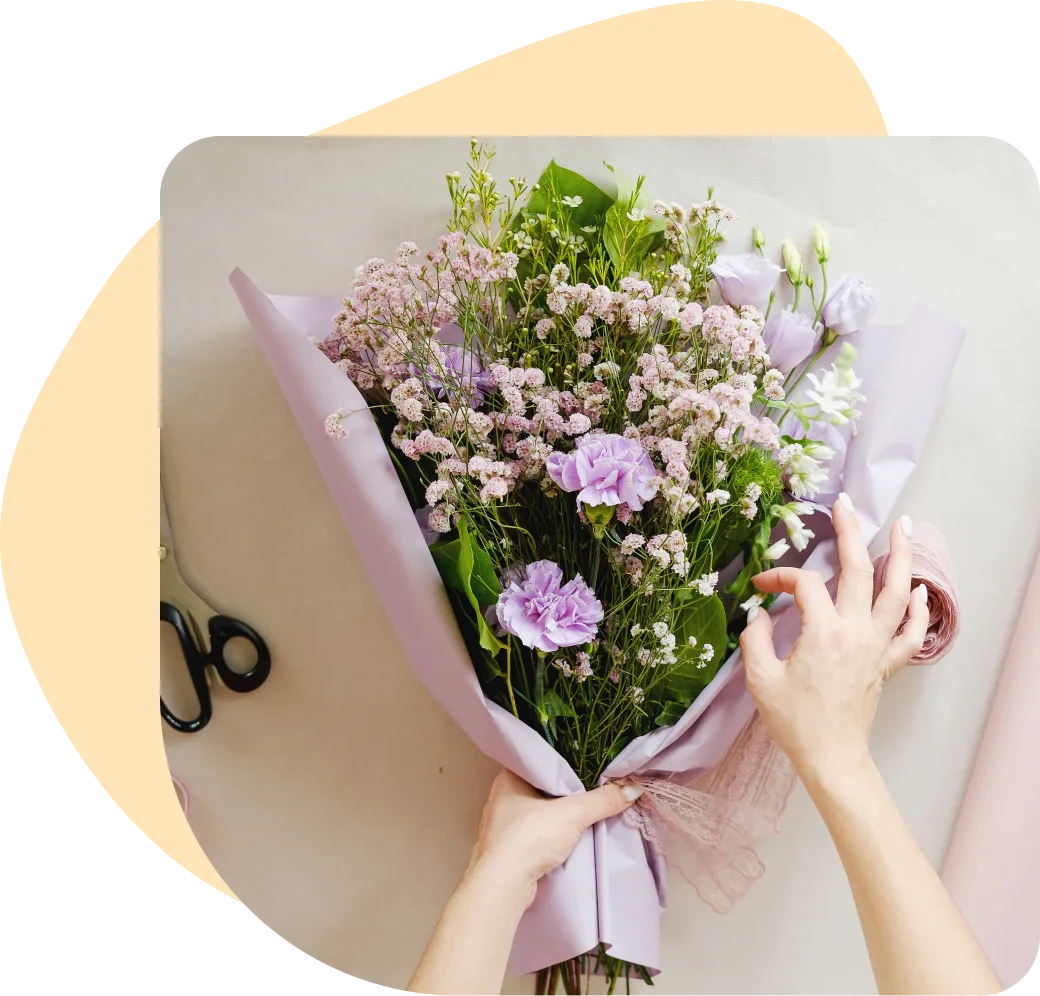 Bouquet of flowers creating a meaningful gifting moment 