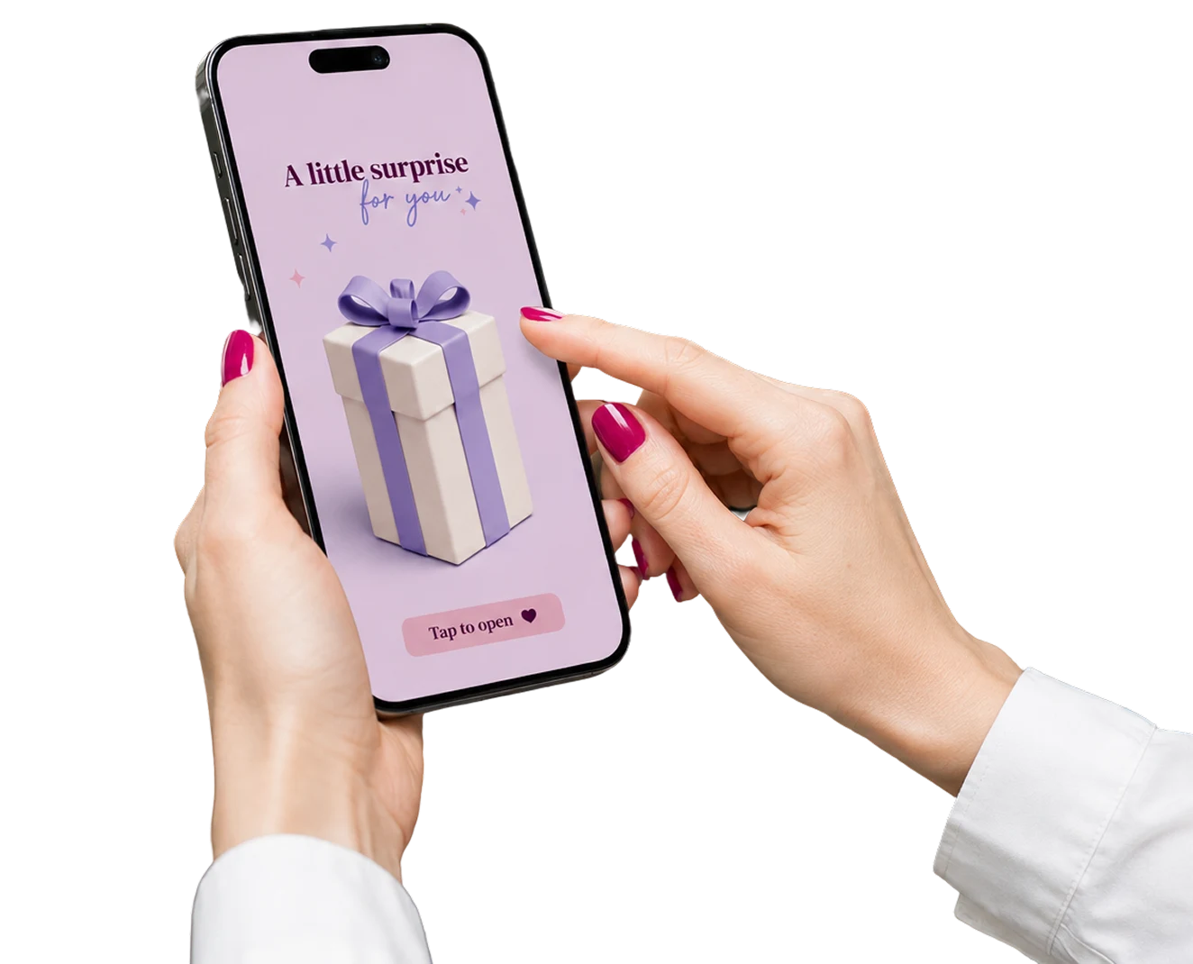 QR code gift experience with a personalized digital surprise 