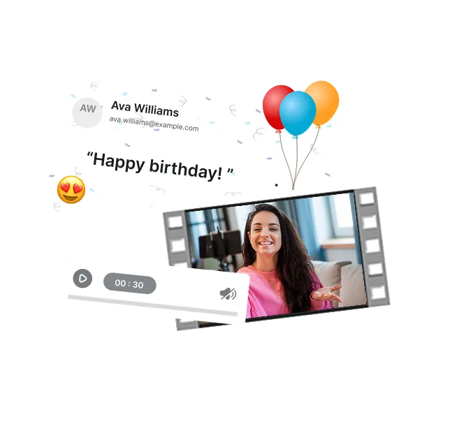 Customers sharing personalized wishes and videos to increase brand reach and engagement 